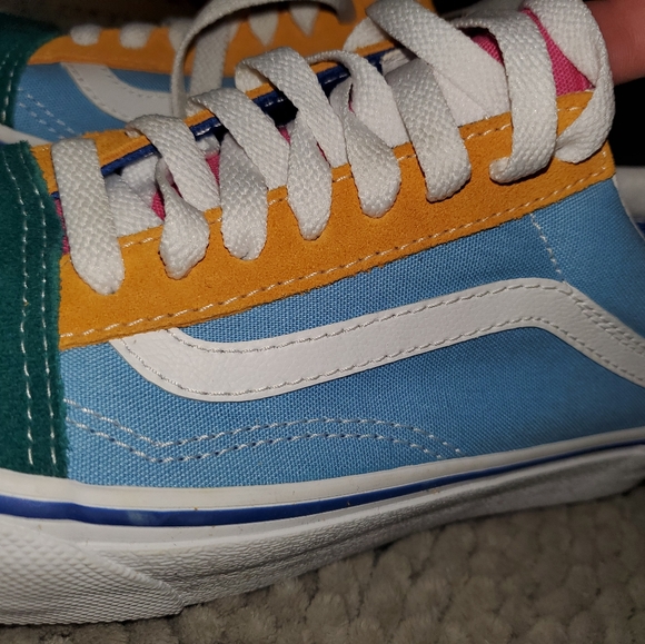 multicolor vans shoes